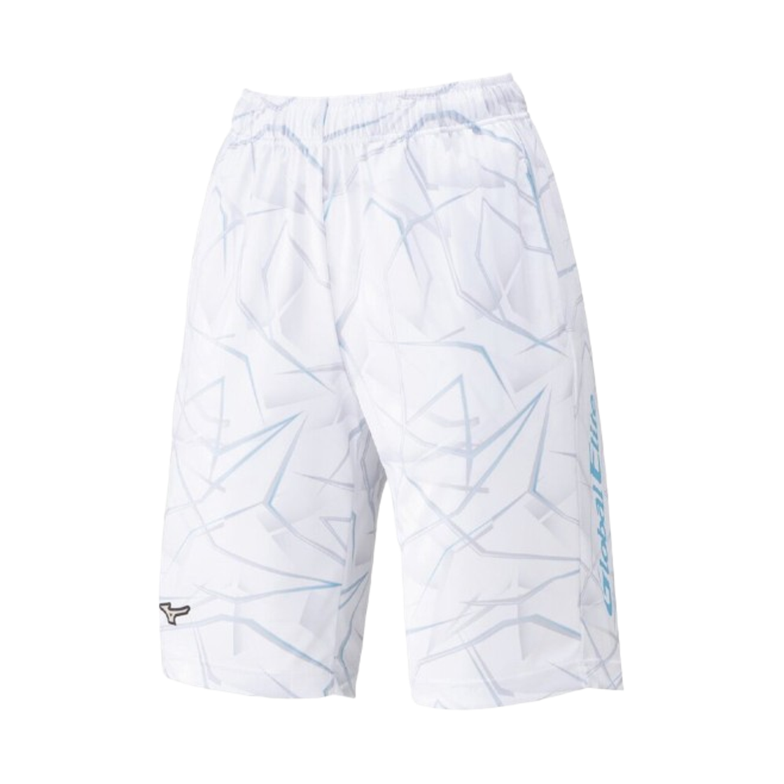 (키즈) 미즈노 글로벌 엘리트 그래픽 쇼츠 화이트((Kids) Mizuno Global Elite Graphic Shorts White)