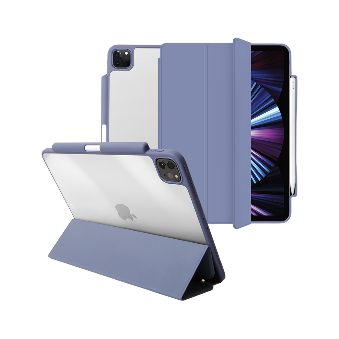 탱글우드 아이패드 프로 11인치(1/2/3/4세대) 클리어 핏 케이스 애플펜슬 수납 스마트커버(Tanglewood iPad Pro 11-inch (1st/2nd/3rd/4th Gen) Clear Fit Case with Apple Pencil Holder Smart Cover) - 4