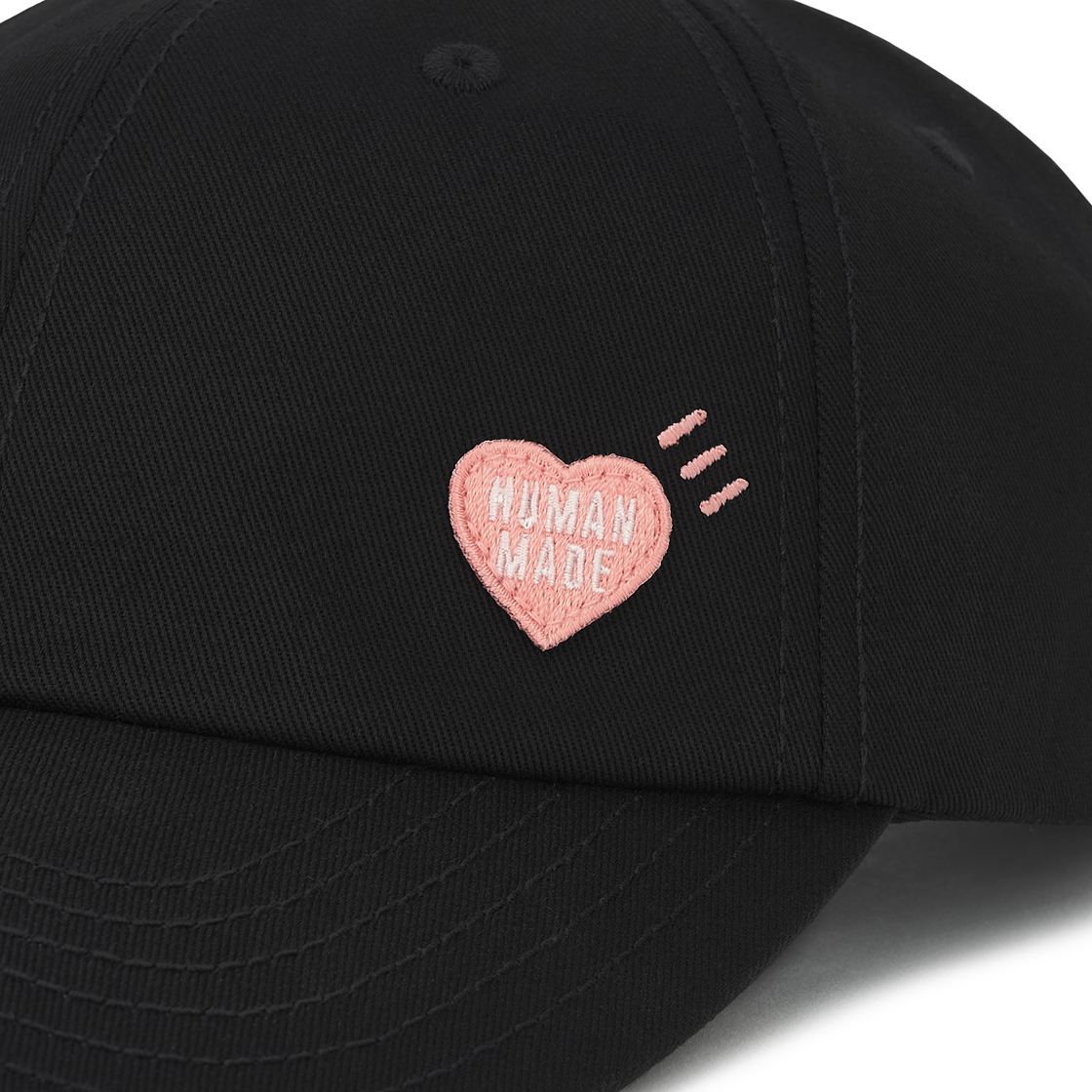 휴먼 메이드 6 패널 트윌 캡 블랙 - 서울 스토어 한정(Human Made 6 Panel Twill Cap Black - Seoul Store Exclusive) - 4