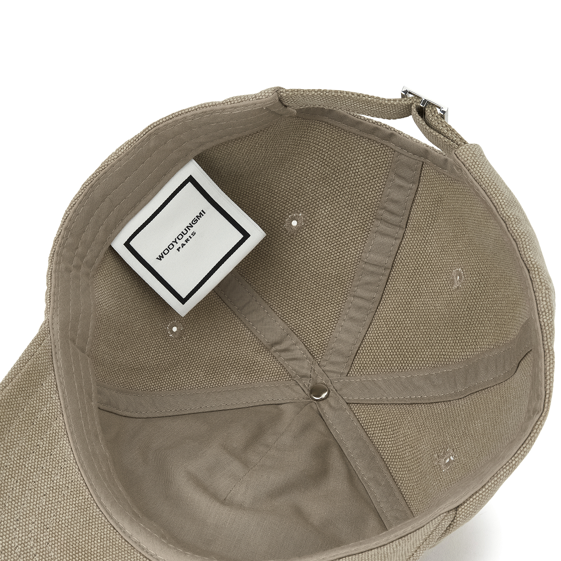 우영미 다이드 옥스포드 데님 볼캡 베이지 - 25FW(Wooyoungmi Dyed Oxford Denim Ball Cap Beige - 25FW) - 6