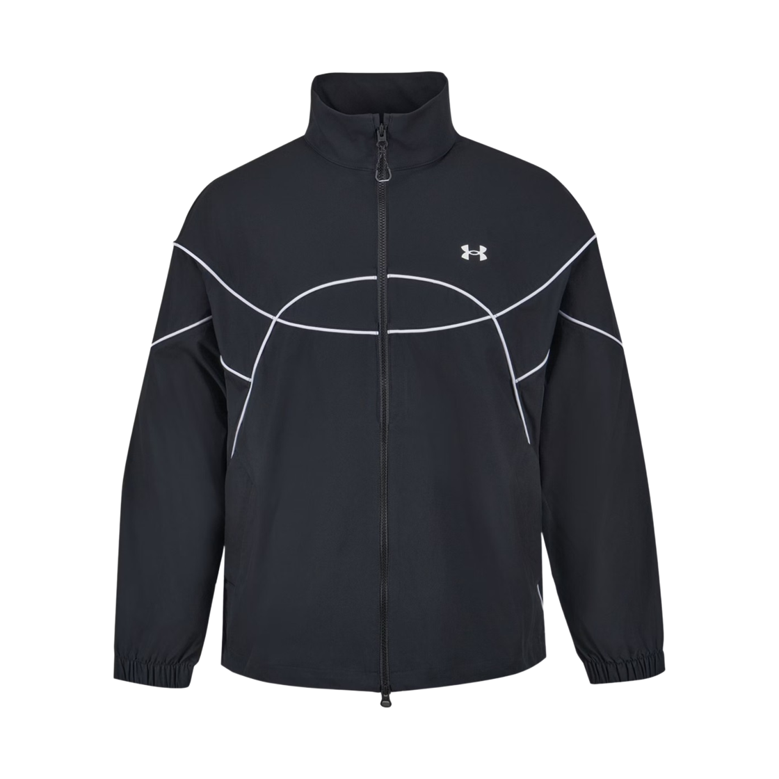 언더아머 APAC 스포츠스타일 우븐 자켓 블랙 화이트(Under Armour APAC Sportstyle Woven Jacket Black White) - 1