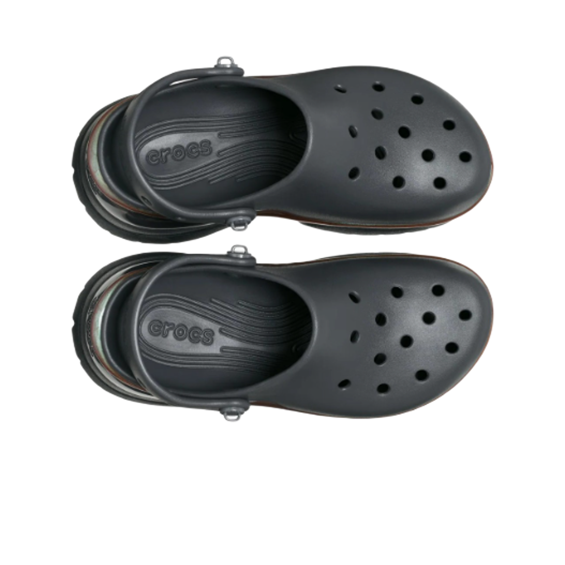 (W) 크록스 슈퍼 베이 클로그 블랙 샌드((W) Crocs Super Bae Clog Black Sand) - 2
