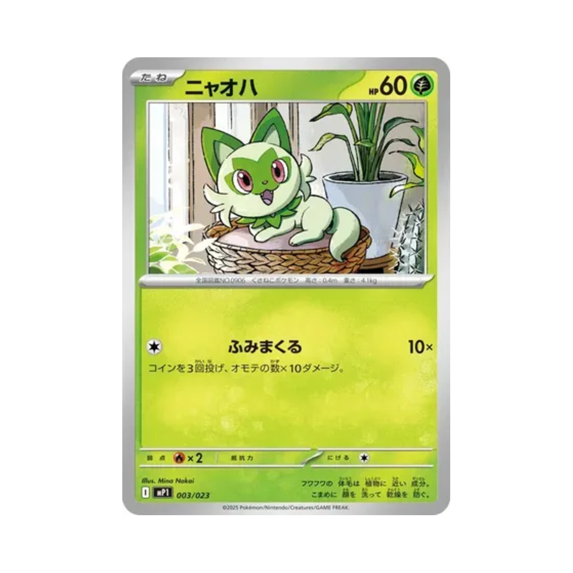 포켓몬 TCG 나오하 스타트 덱 100 배틀 컬렉션 코로챠오 버전 (일어판)(Pokemon TCG Sprigatito Start Deck 100 Battle Collection CoroCiao Version (Japanese Ver.))