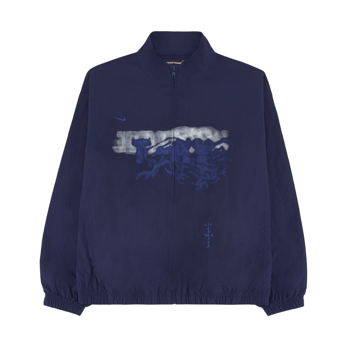 - Travis Scott Cactus Jack x Fragment x Nike Tokyo Windbreaker Zip Jacket Navy