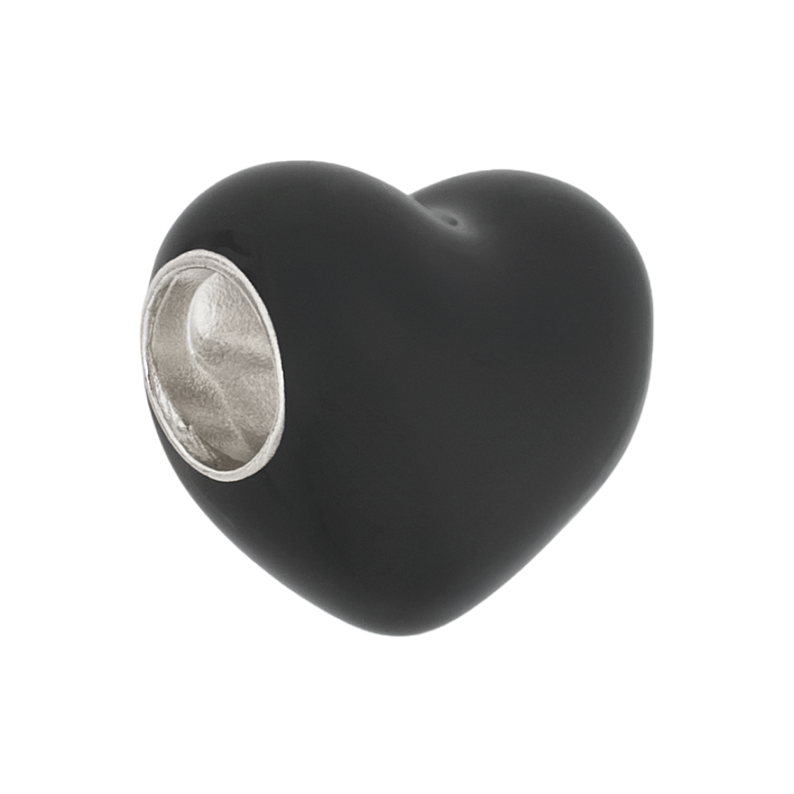 (W) 판도라 하트 참 스털링 실버 블랙((W) Pandora Heart Charm Sterling Silver Black)