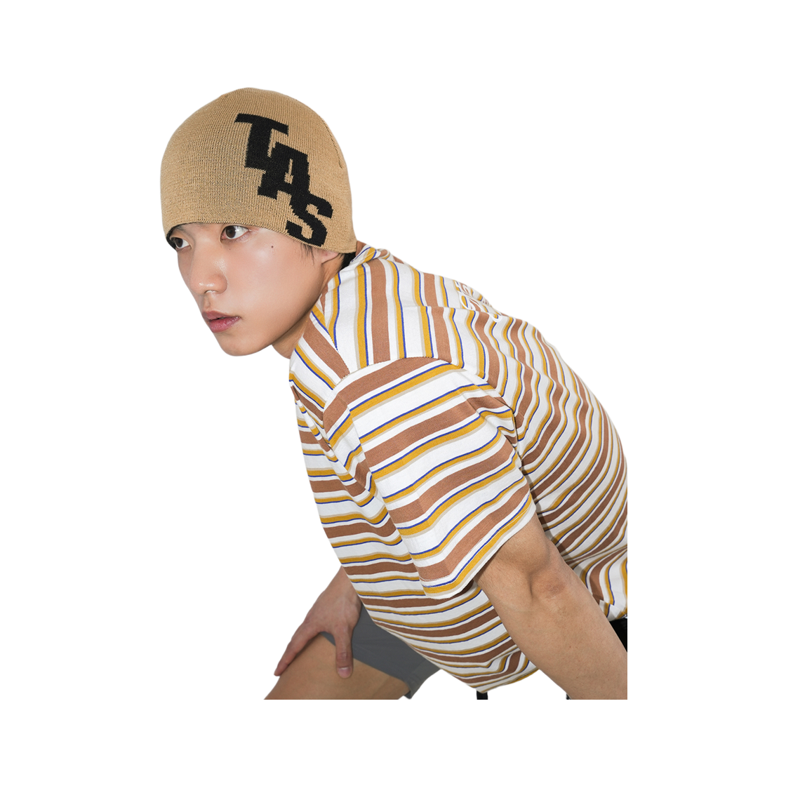 디아더생츄어리 엔트리 플랫 로고 비니 베이지(THE ATHER SANCTUARY Entry Flat Beanie Beige) - 5