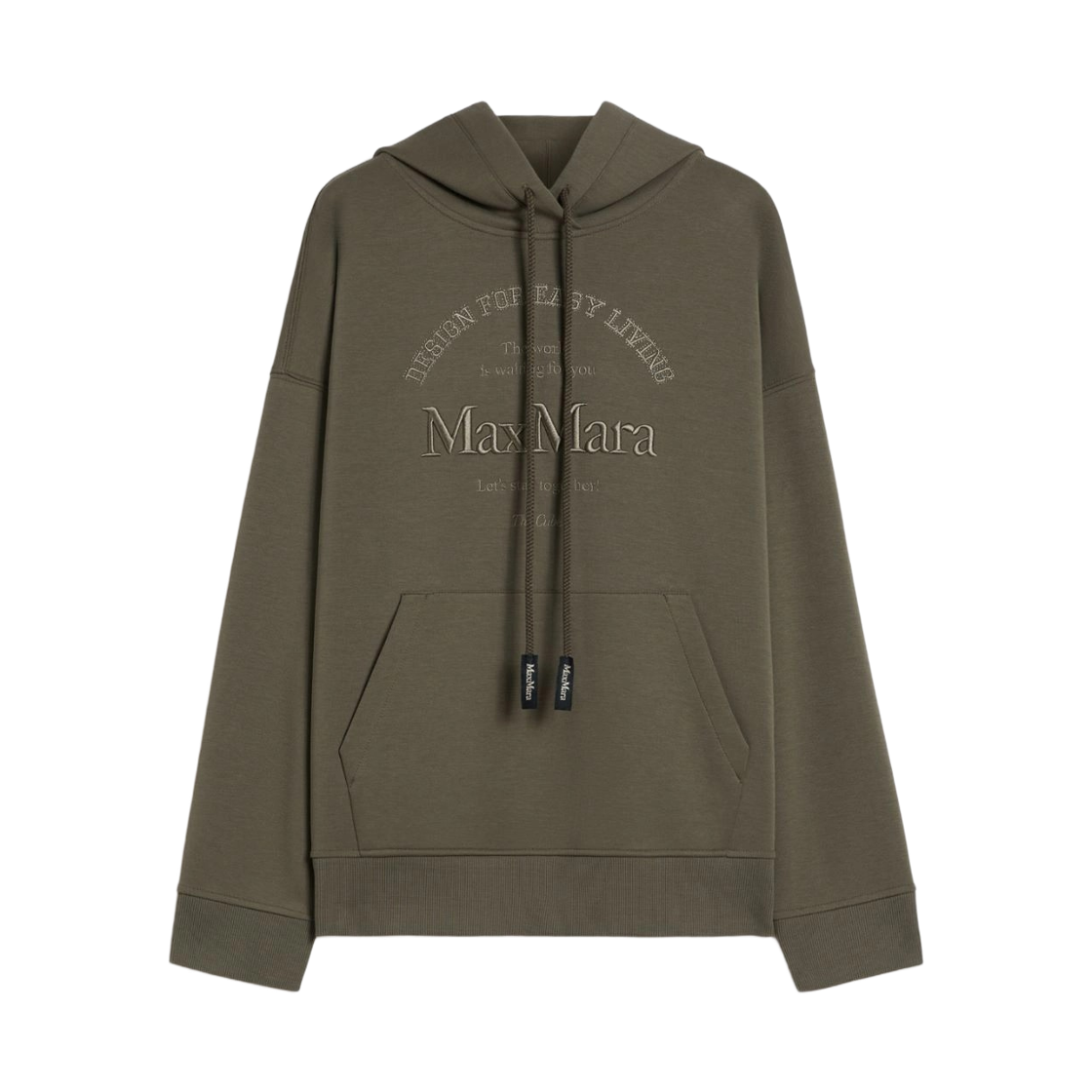 ANDREA-007 (W) S Max Mara Andrea Cotton Hoodie Kaki