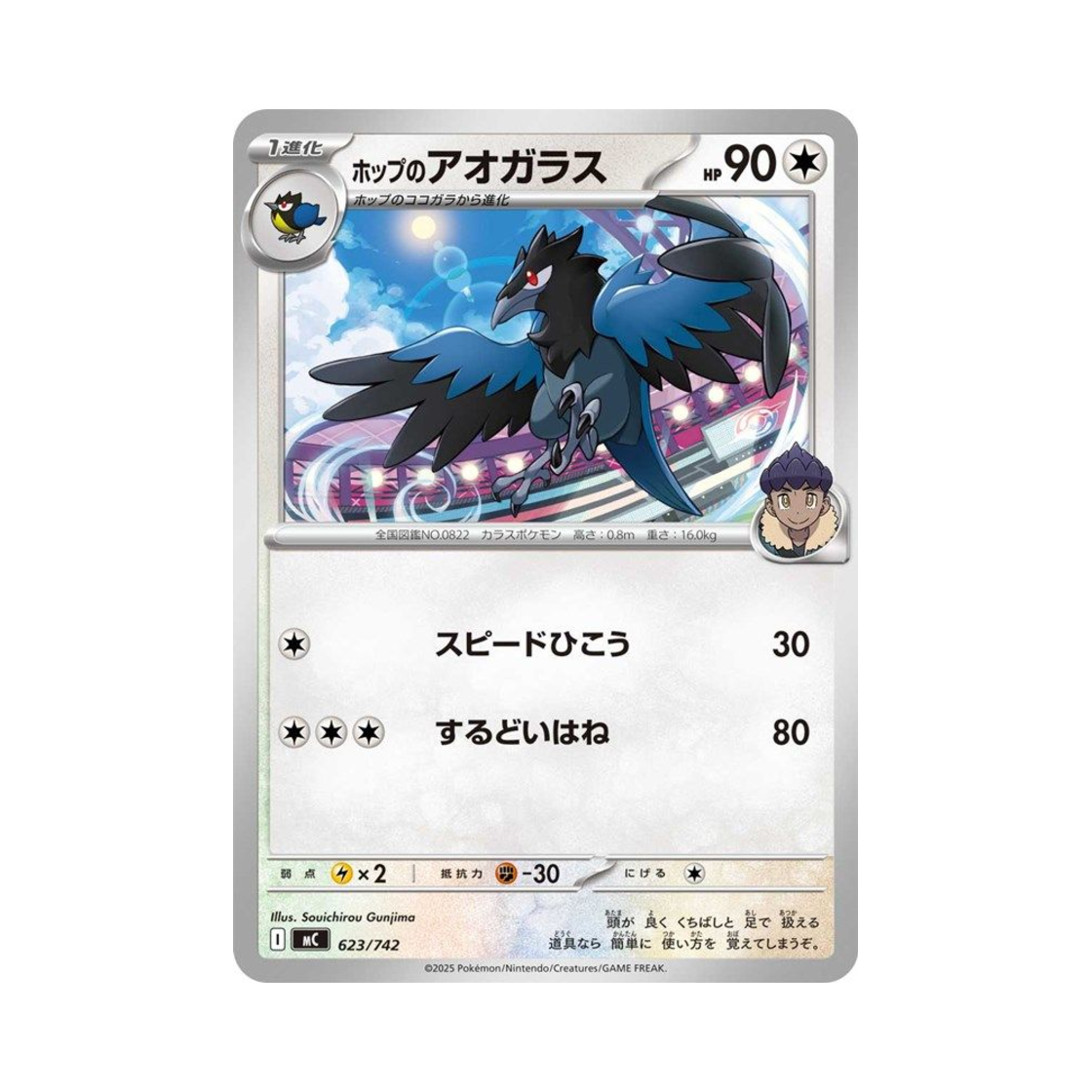 포켓몬 TCG 호브의 파크로우 스타트 덱 100 배틀 컬렉션 (일어판)(Pokemon TCG Hop's Corvisquire Start Deck 100 Battle Collection (Japanese Ver.)) - 1