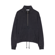 [KREAM 단독] Partimento Reworks Half Zip-up Sweatshirts VTG Black