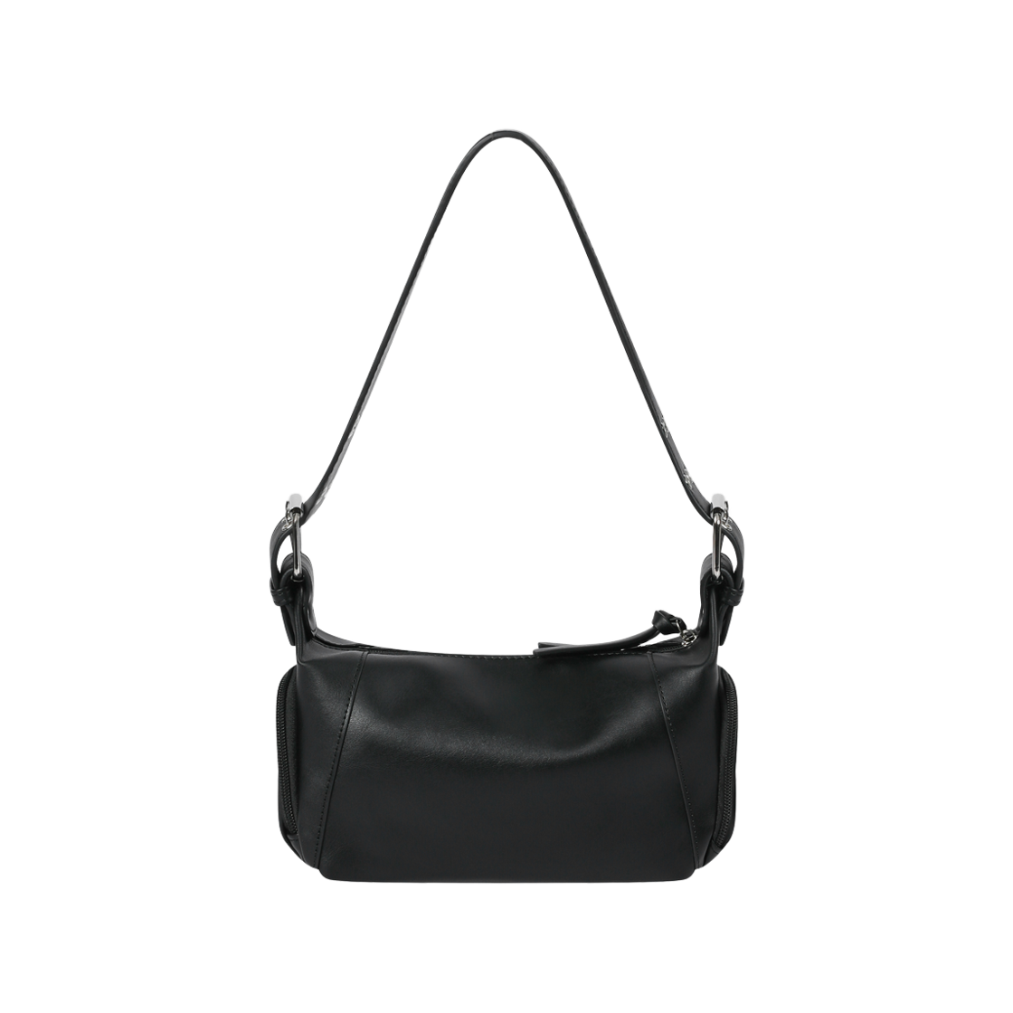 무센트 바엘 크로스 레더 패치 미니 숄더백 블랙(MUCENT Bael Cross Leather Patch Mini Shoulder Bag Black) - 2