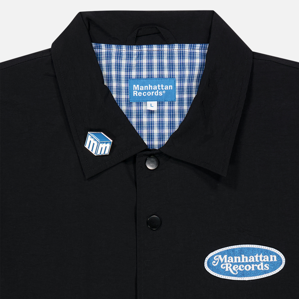 맨하탄 레코즈 팀 코치 자켓 - 블랙(Manhattan Records Team Coach Jacket - Black) - 4