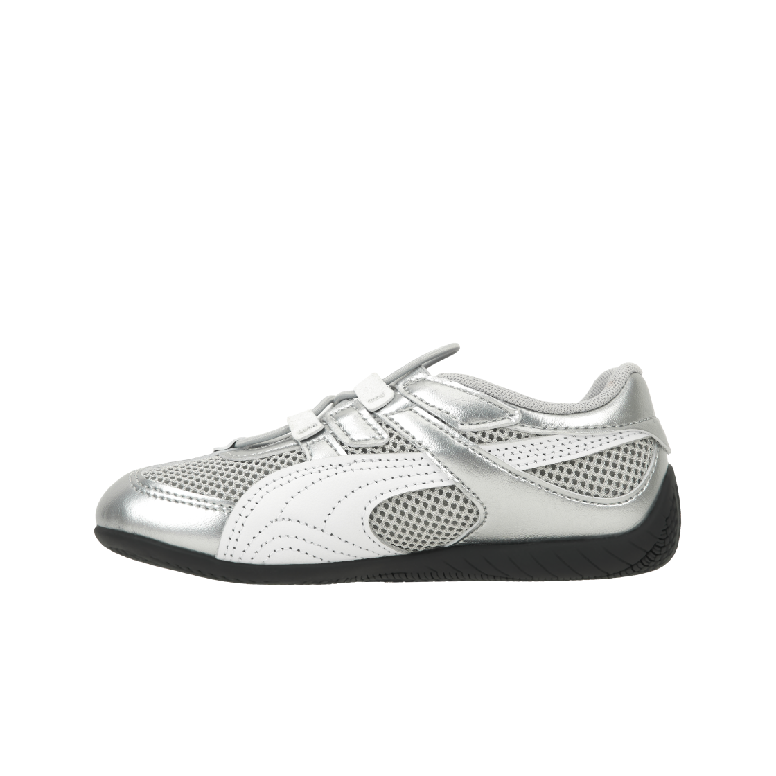 (PS) 푸마 스피드캣 고 메탈릭 V 실버((PS) Puma Speedcat Go Metallic V Silver) - 3