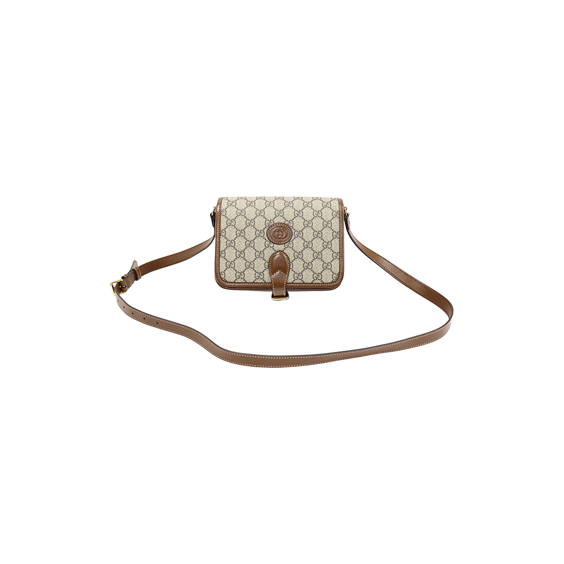 구찌 671620 GG 수프림 캔버스 인터로킹 G 소호 미니 숄더백(Gucci 671620 GG Supreme Canvas Interlocking G Soho Mini Shoulder Bag)
