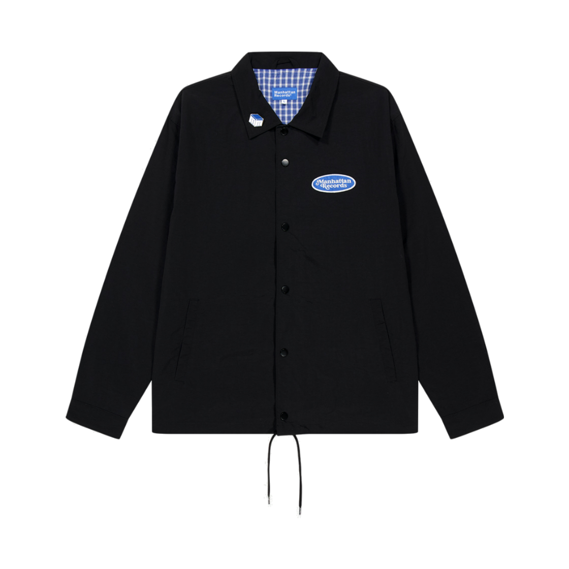 맨하탄 레코즈 팀 코치 자켓 - 블랙