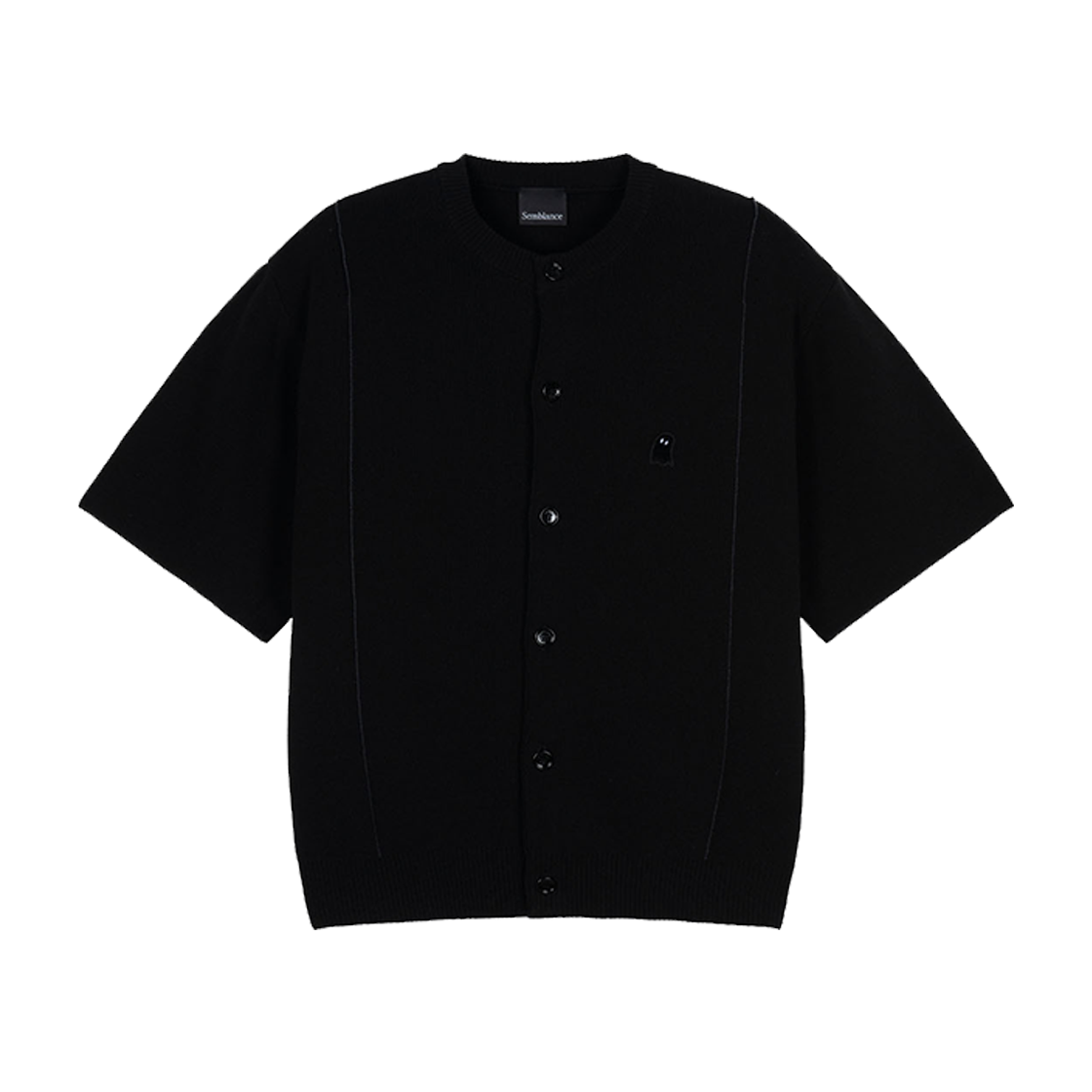 지오송지오 셈블런스 카라리스 가디건 블랙 ZI2KT876BK(ZIOSONGZIO SEMBLANCE Collarless Cardigan Black) - 1
