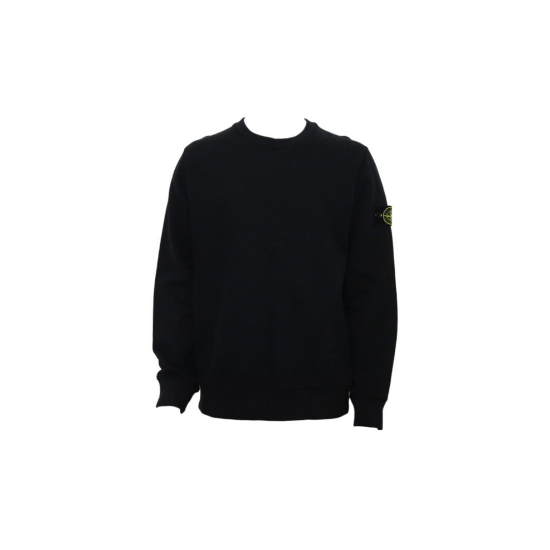 ITH6KU9CHTFA Stone Island Black Logo Patch Men's Sweatshirt