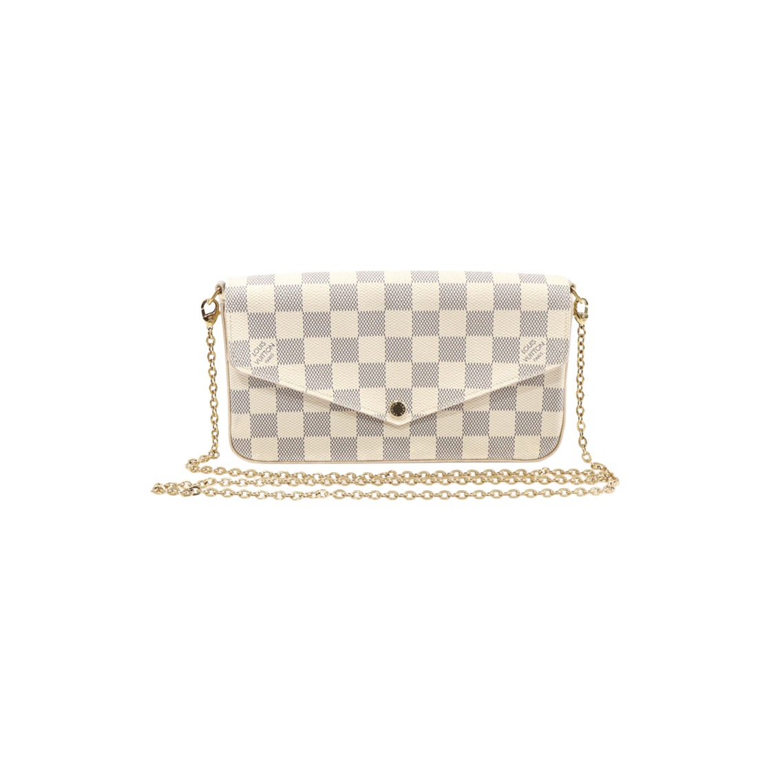 루이비통 N63106 다미에 아주르 캔버스 포쉐트 펠리시 체인 장지갑 크로스백(Louis Vuitton Damier Azur Pochette Felicie Chain Wallet Crossbody Bag) - 1