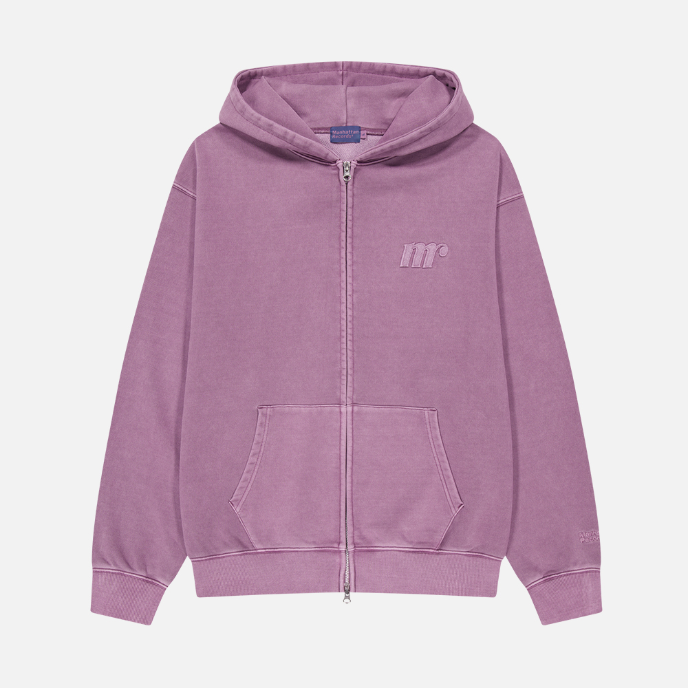 맨하탄 레코즈 로고 피크먼트 집업 후디 - 퍼플(Manhattan Records Logo PM Zip Up Hoodie - Purple) - 2