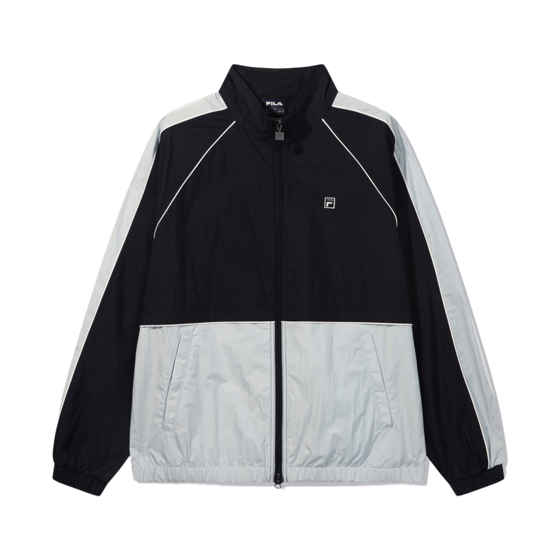 [6% 적립] 휠라 블럭 트랙 자켓 블랙([6% 적립] FILA Block Track Jacket Black)