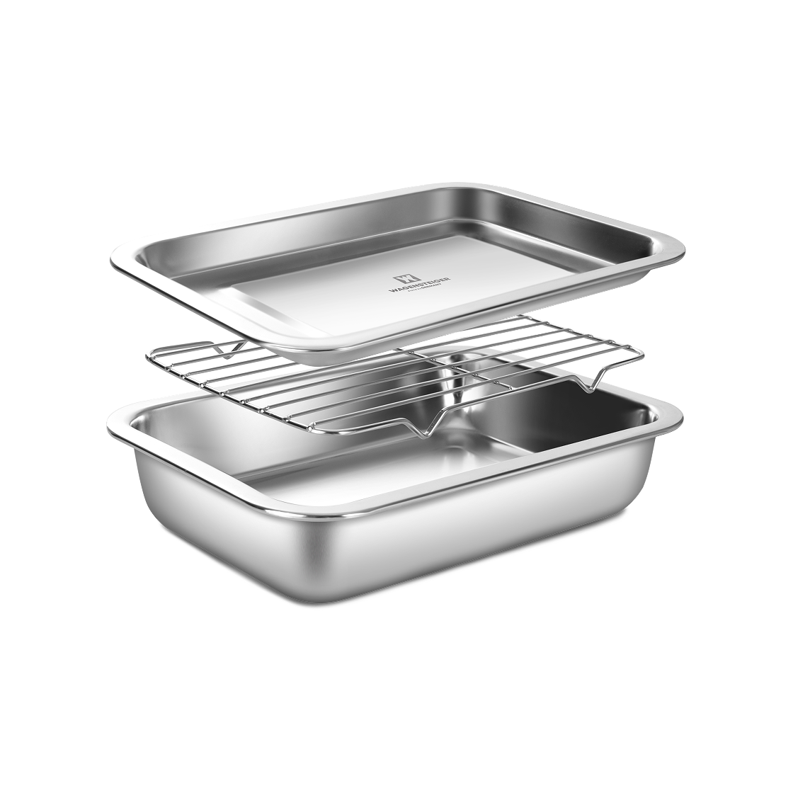GUUD_WA0033 WAGENSTIEGER Non-abrasive Stainless Steel Rectangular Tray Set NO.05