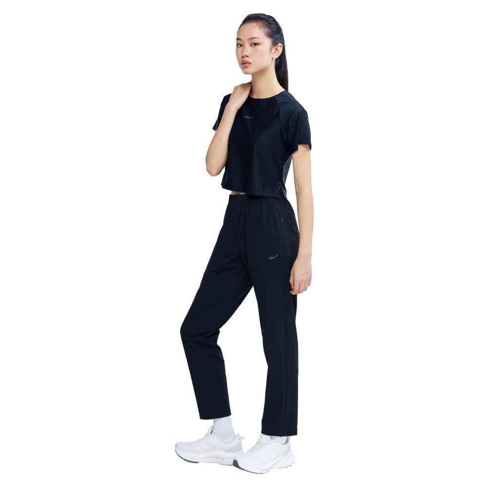 프로-스펙스 여성 울트라라이트 메쉬 크롭 반팔티셔츠 블랙(PRO-SPECS Women's Ultra-Light Mesh Cropped T-shirt Black) - 4