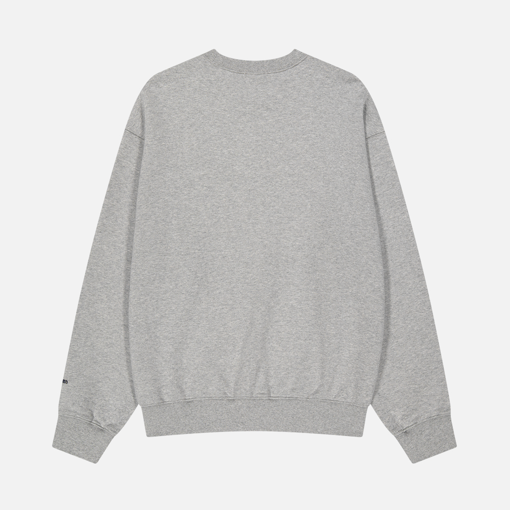 맨하탄 레코즈 로고 크루넥 - 그레이(Manhattan Records Logo Crew Neck - Grey) - 3