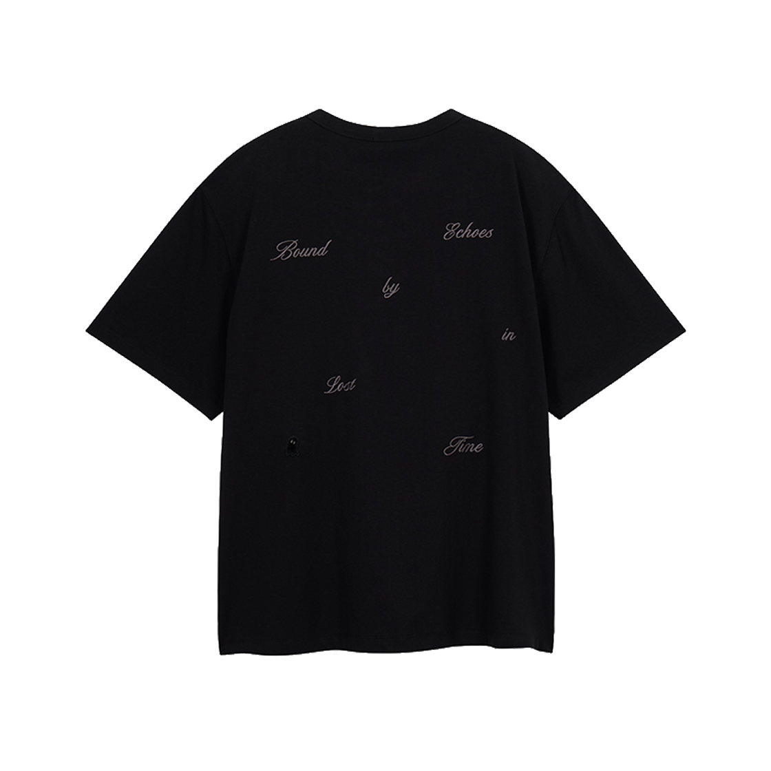 지오송지오 셈블런스 슬로건 티셔츠 블랙 ZI2TS819BK(ZIOSONGZIO SEMBLANCE Slogan T-Shirt Black) - 2