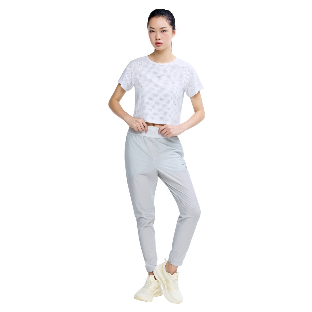 프로-스펙스 여성 울트라라이트 메쉬 크롭 반팔티셔츠 화이트(PRO-SPECS Women's Ultra-Light Mesh Cropped T-shirt White) - 4