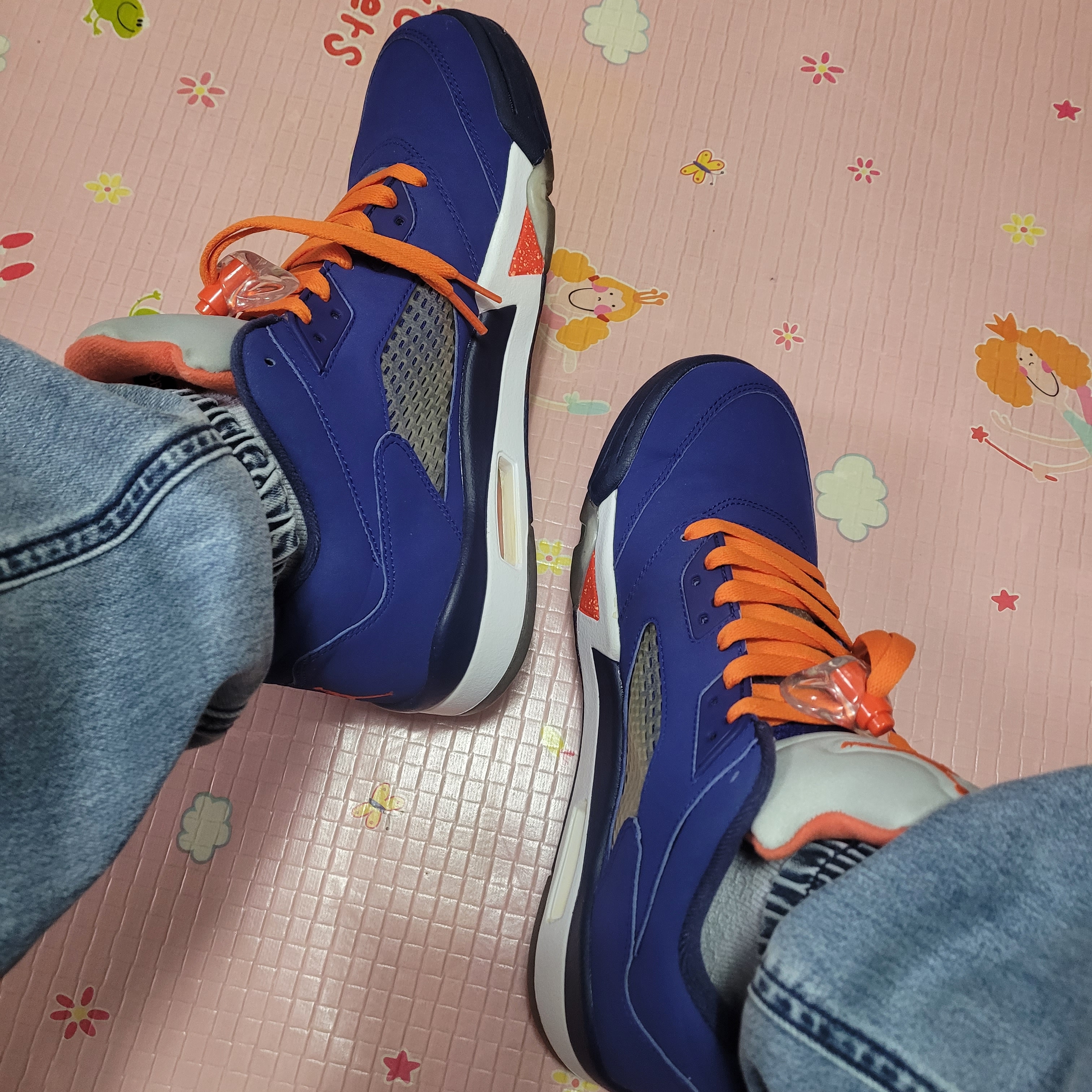 Jordan 5 Retro Low Knicks 착용 스타일