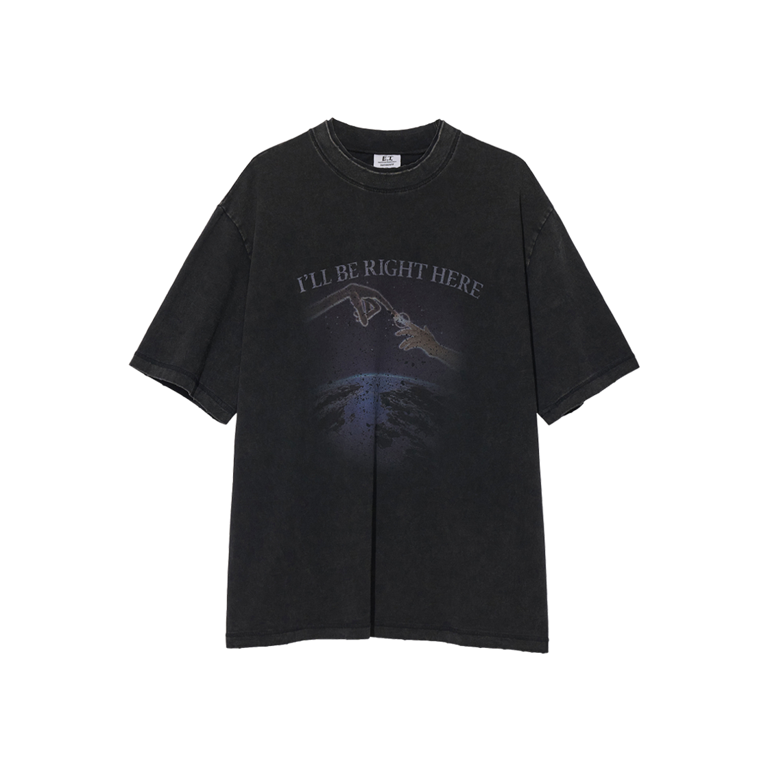 PR-26161-3 BK [예약 배송] Partimento Reworks [E.T.] Touch Tee VTG Black