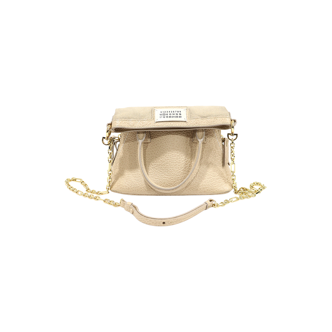 메종 마르지엘라 S56WG0081 아몬드 베이지 그레이니 레더 5AC Classique 마이크로 2WAY(Maison Margiela 5AC Classique Micro Bag in Almond Beige Grained Leather)