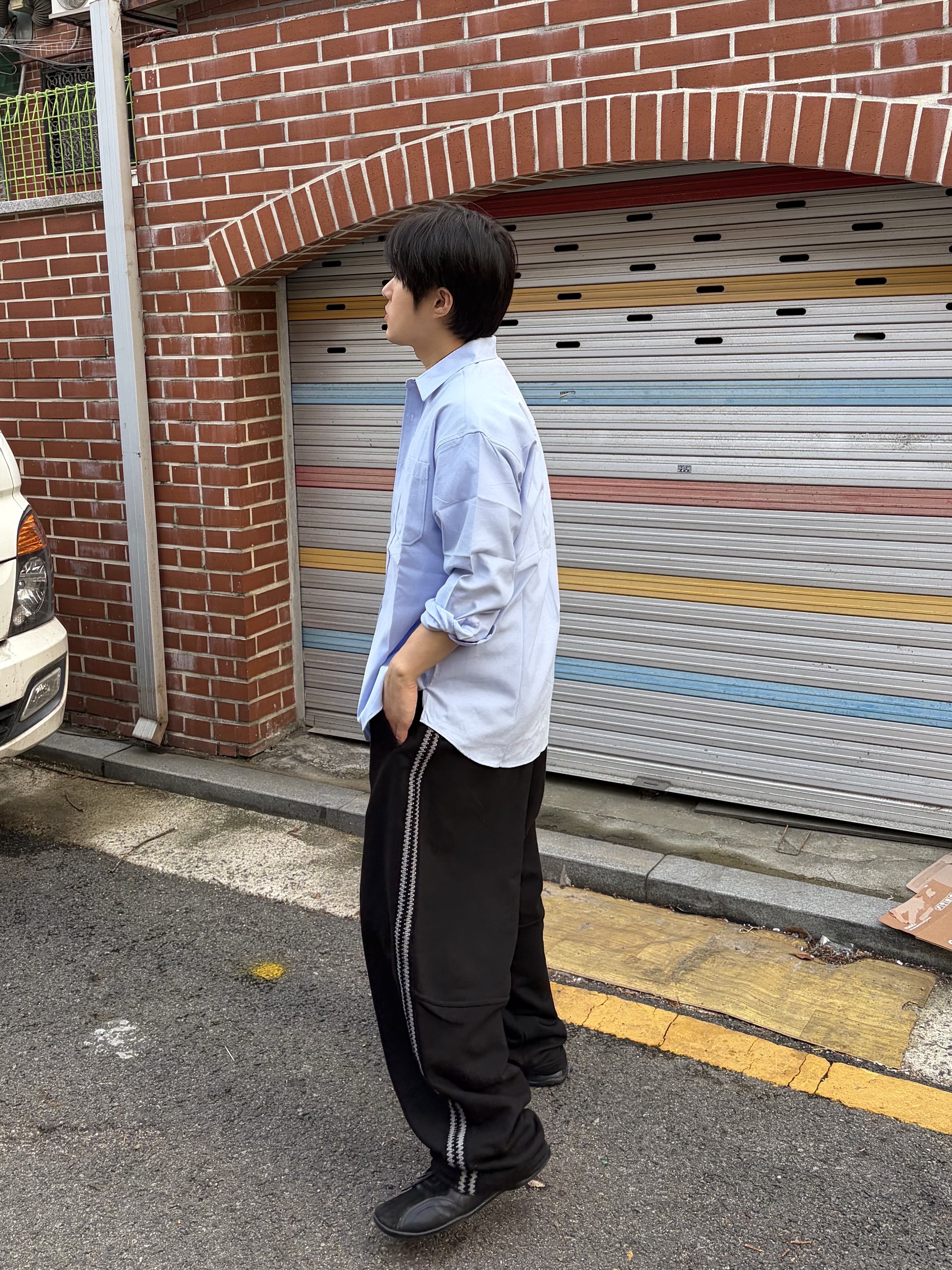 Pemont Square Black, noun Track Sweat Pants Black 착용 스타일 - 3