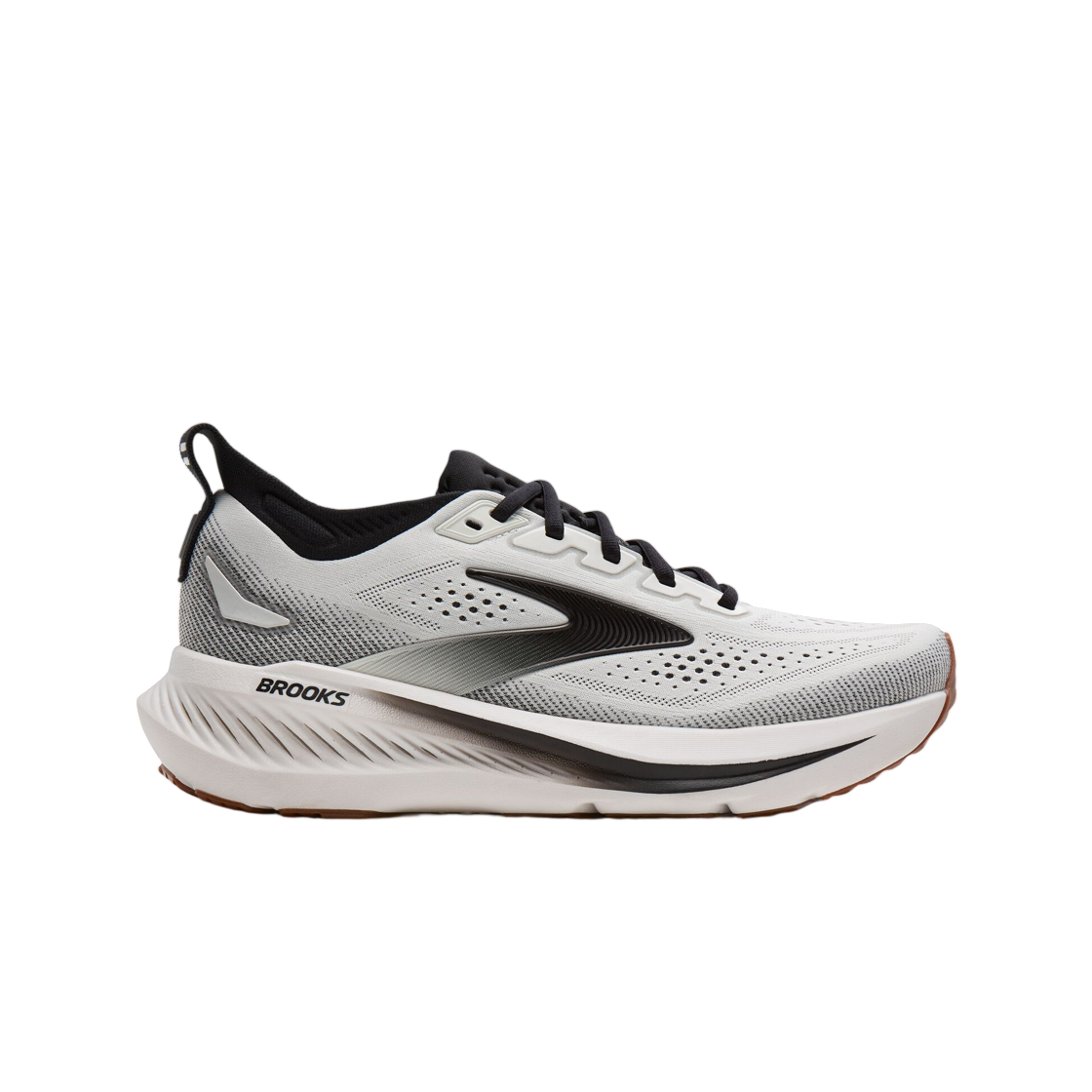 1104761D187 Brooks Running Glycerin 23 White Black Gum - D Medium