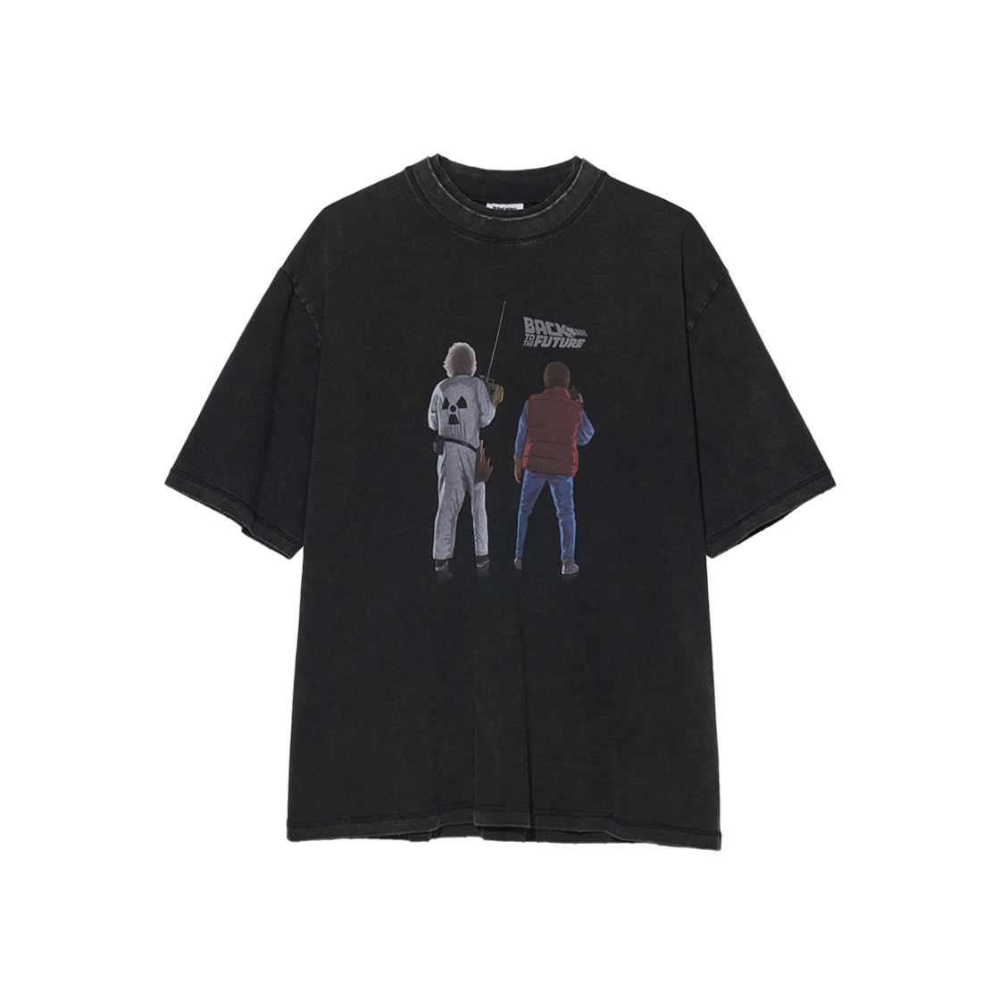 PR-26160-2 BK [예약 배송] Partimento Reworks [BACK TO THE FUTURE] Duo Tee VTG Black