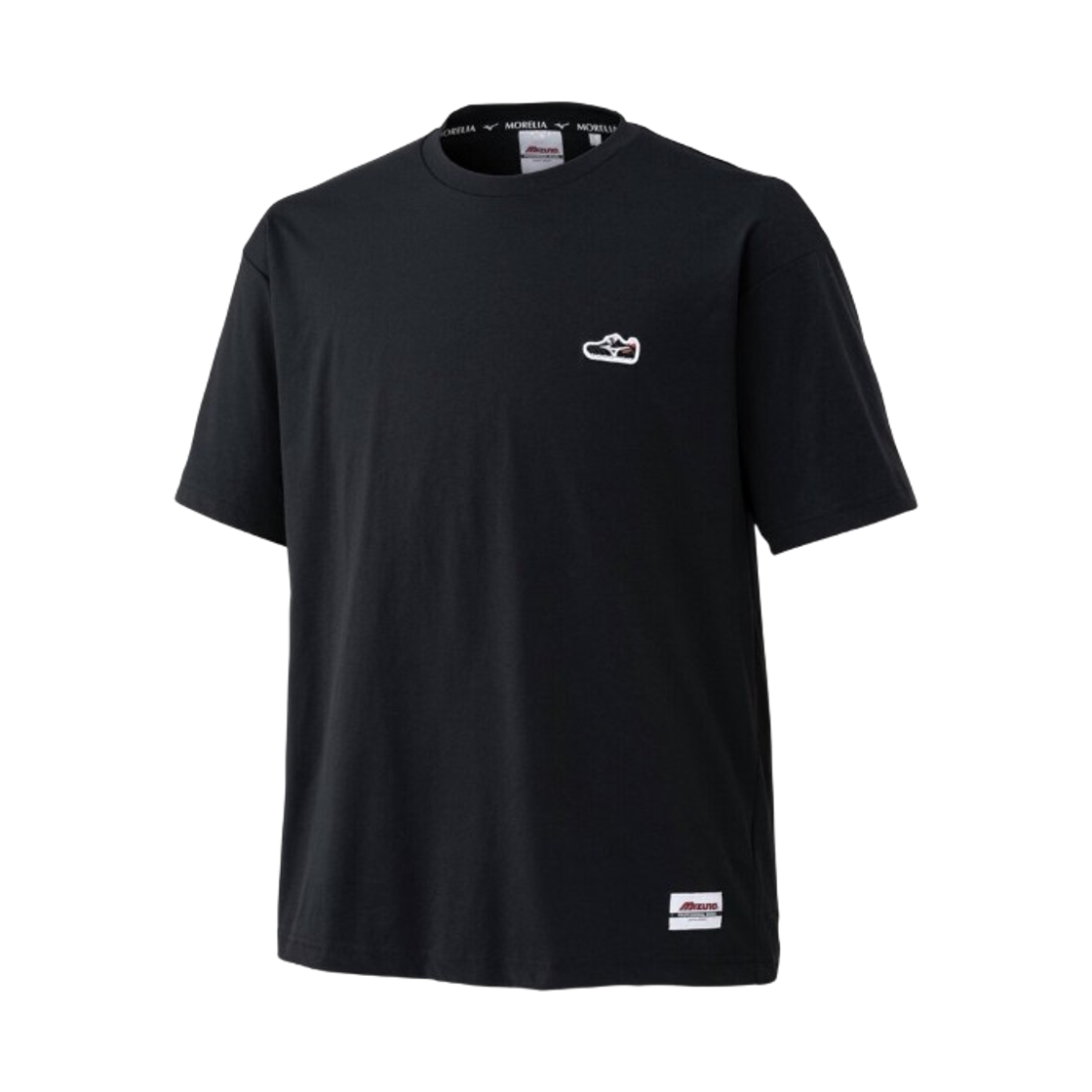 미즈노 모렐리아 스트레치 소프트 드라이 티셔츠 블랙(Mizuno Morelia Stretch Soft Dry T-Shirt Black) - 1