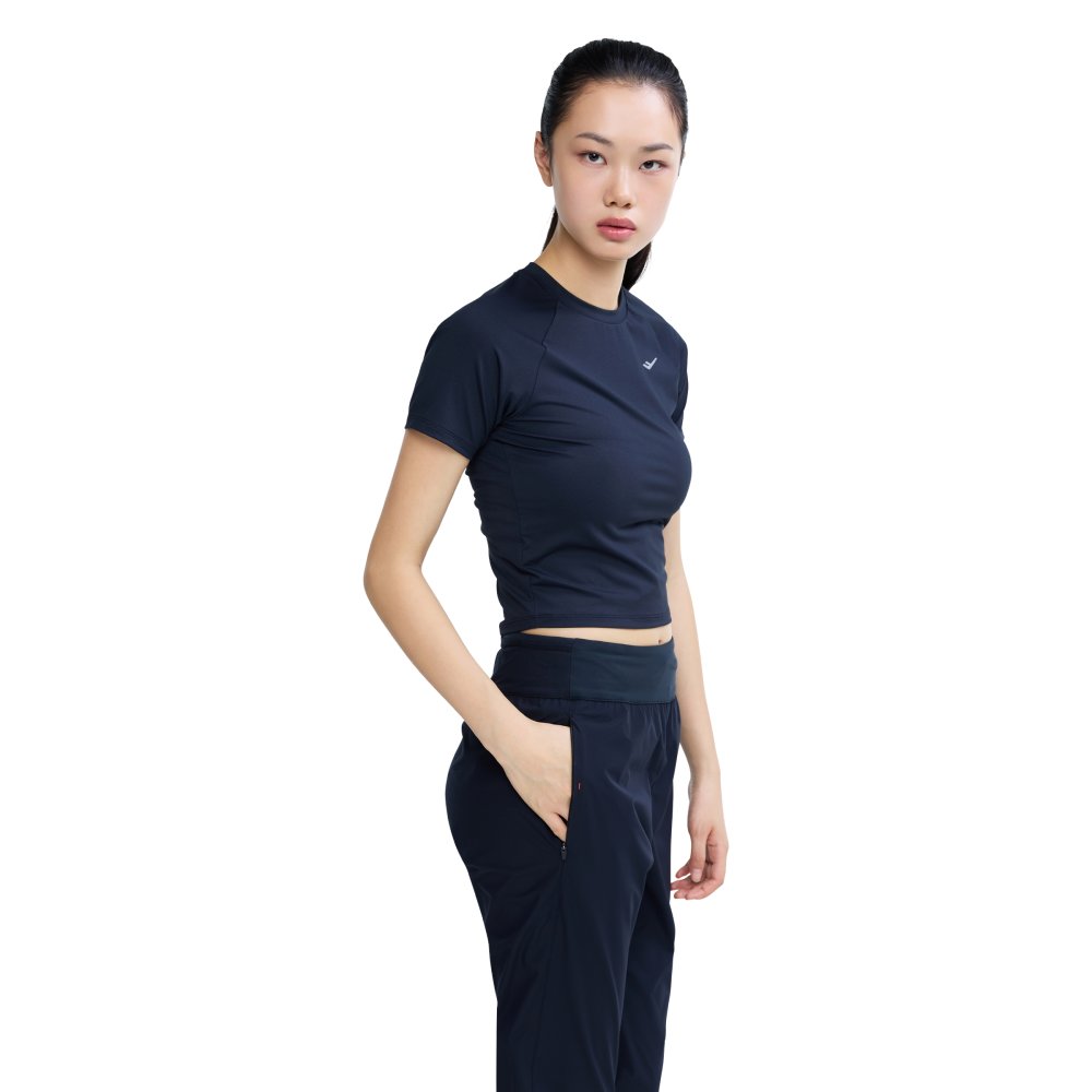 프로-스펙스 여성 다운타임 피티드 반팔티셔츠 블랙(PRO-SPECS Women's Downtime Fitted Short Sleeve T-Shirt Black) - 6