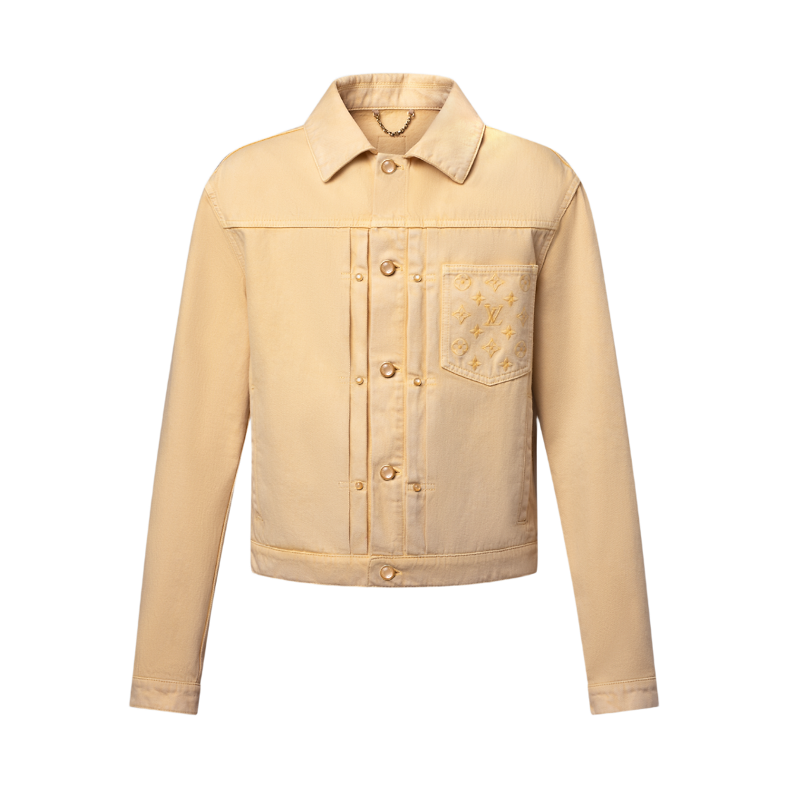 루이비통 가먼트 다이드 데님 타입 II 트러커 자켓 사하라 선(Louis Vuitton Garment Dyed Denim Type II Trucker Jacket Sahara Sun) - 1