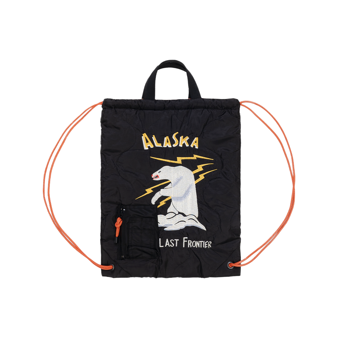 6906BK Houston Japan Military Quilt 2way Bag Alaska Black 6906