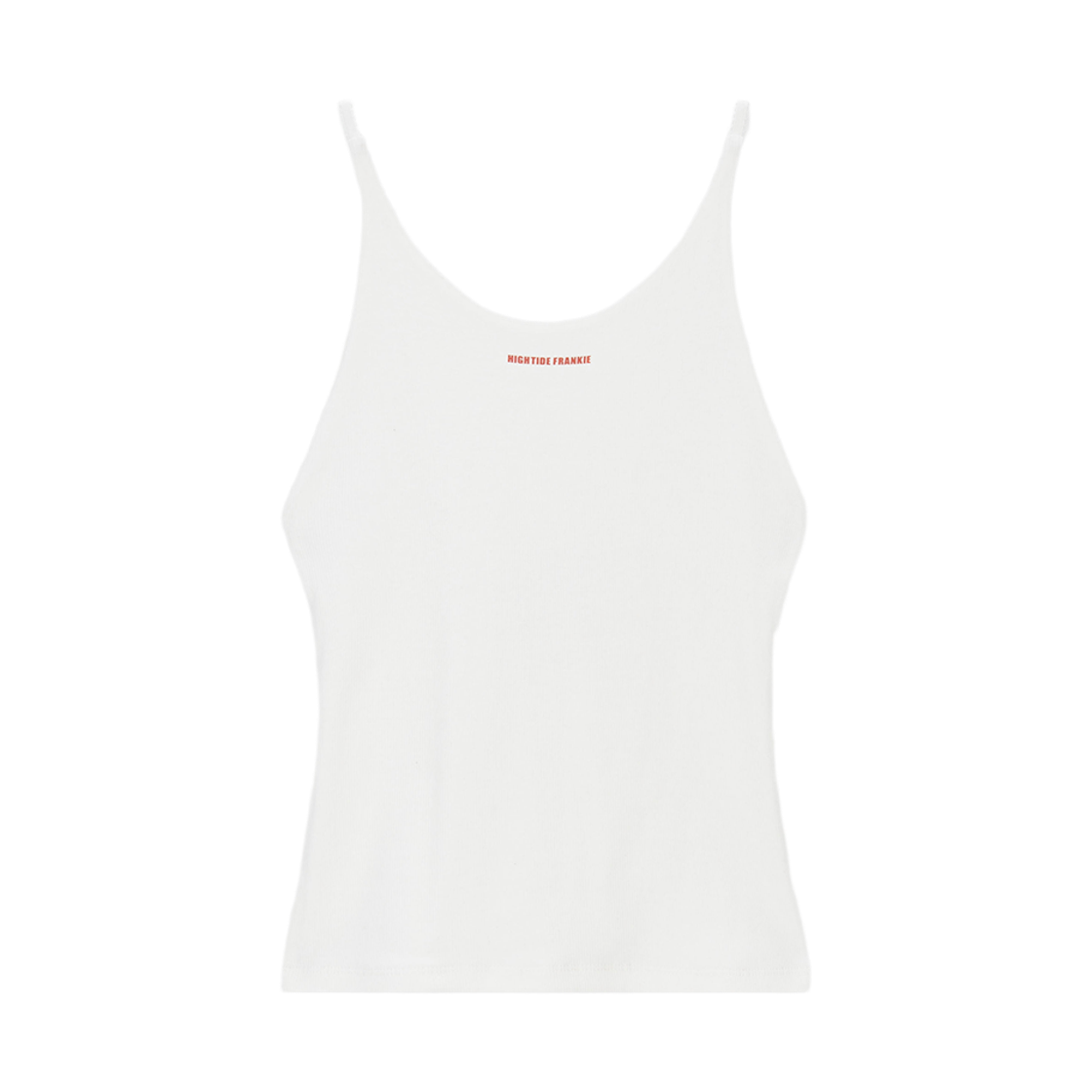 HF26ASL005WT HIGHTIDE FRANKIE Double Strap Lace Halter Top White