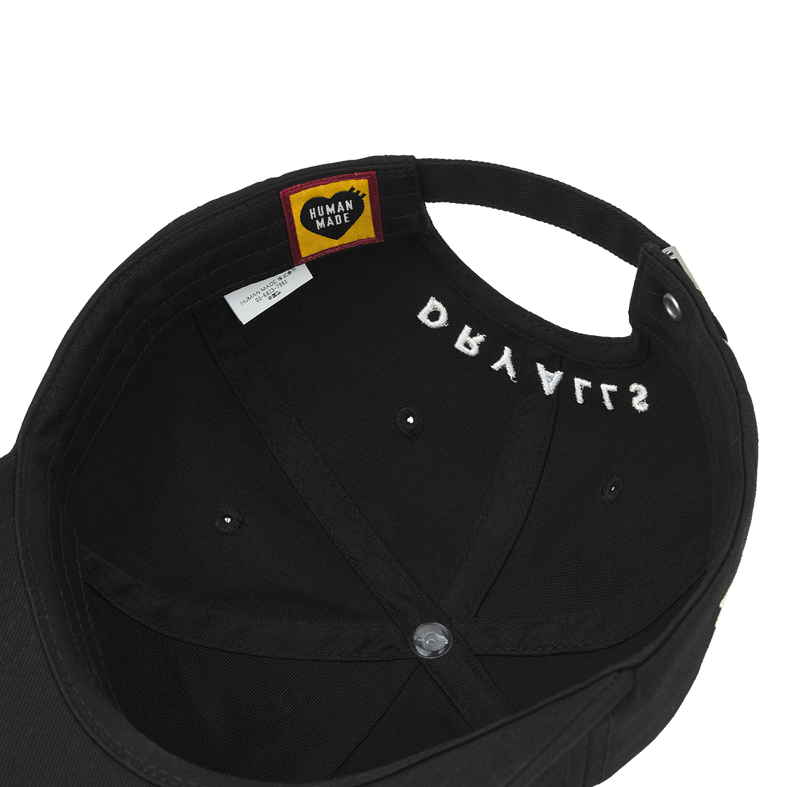 휴먼 메이드 6 패널 트윌 캡 블랙 - 서울 스토어 한정(Human Made 6 Panel Twill Cap Black - Seoul Store Exclusive) - 7