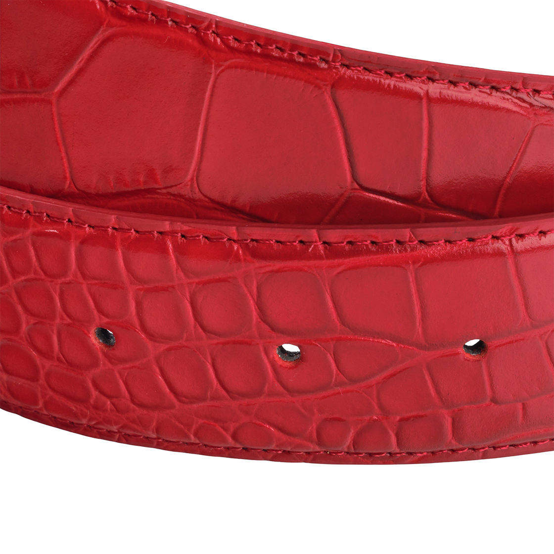 에모스탠스클럽 코어 벨트 크록 엠보스드 레드(emostanceclub Core Belt Croc Embossed RED) - 3