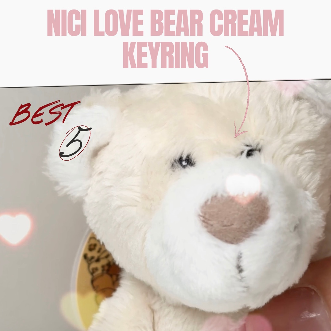 [KREAM 단독] NICI Love bear cream 10cm bb 착용 스타일