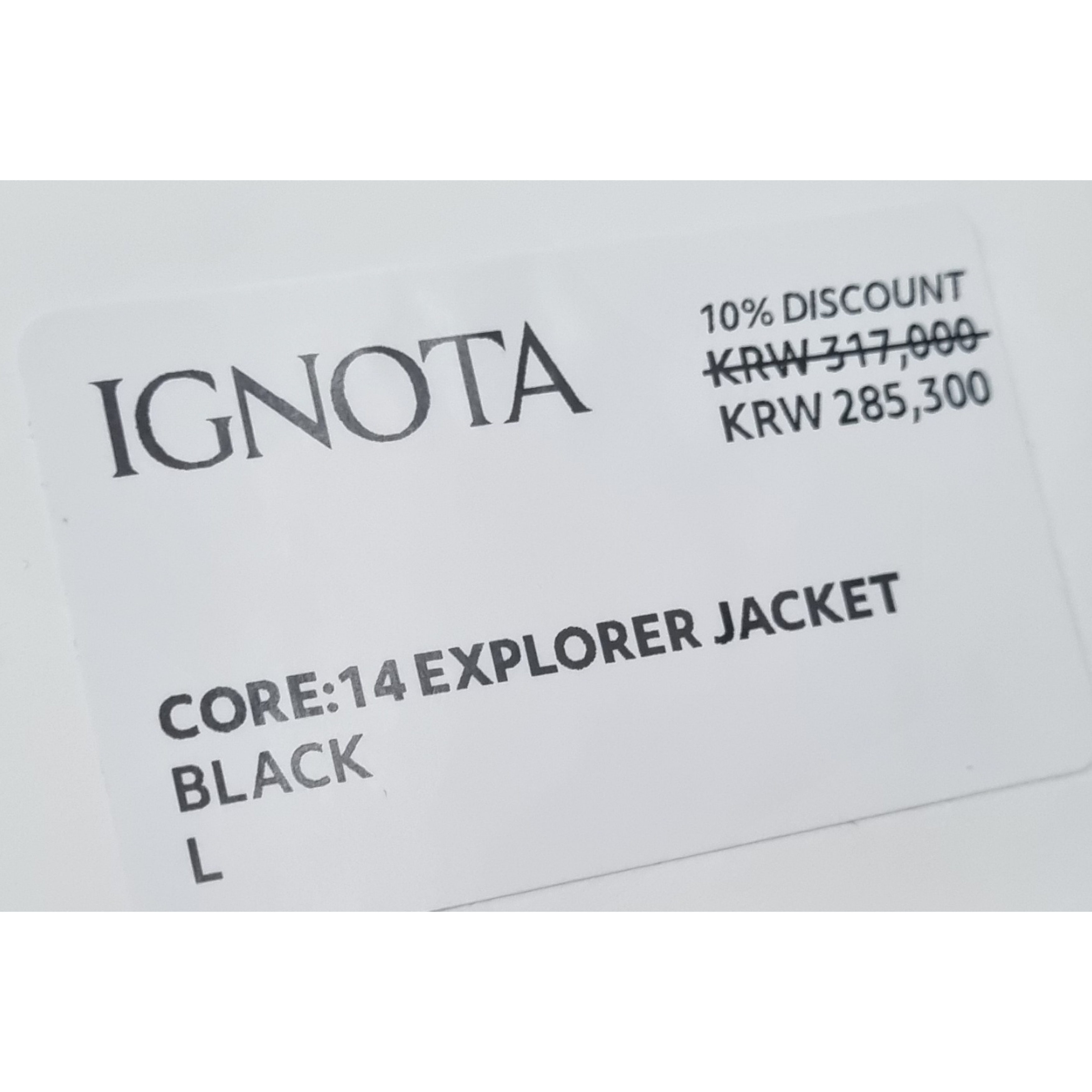 Asics Jog 100 T Black - 4E Extra Wide, IGNOTA Core:14 Explorer Jacket Black 착용 스타일 - 2