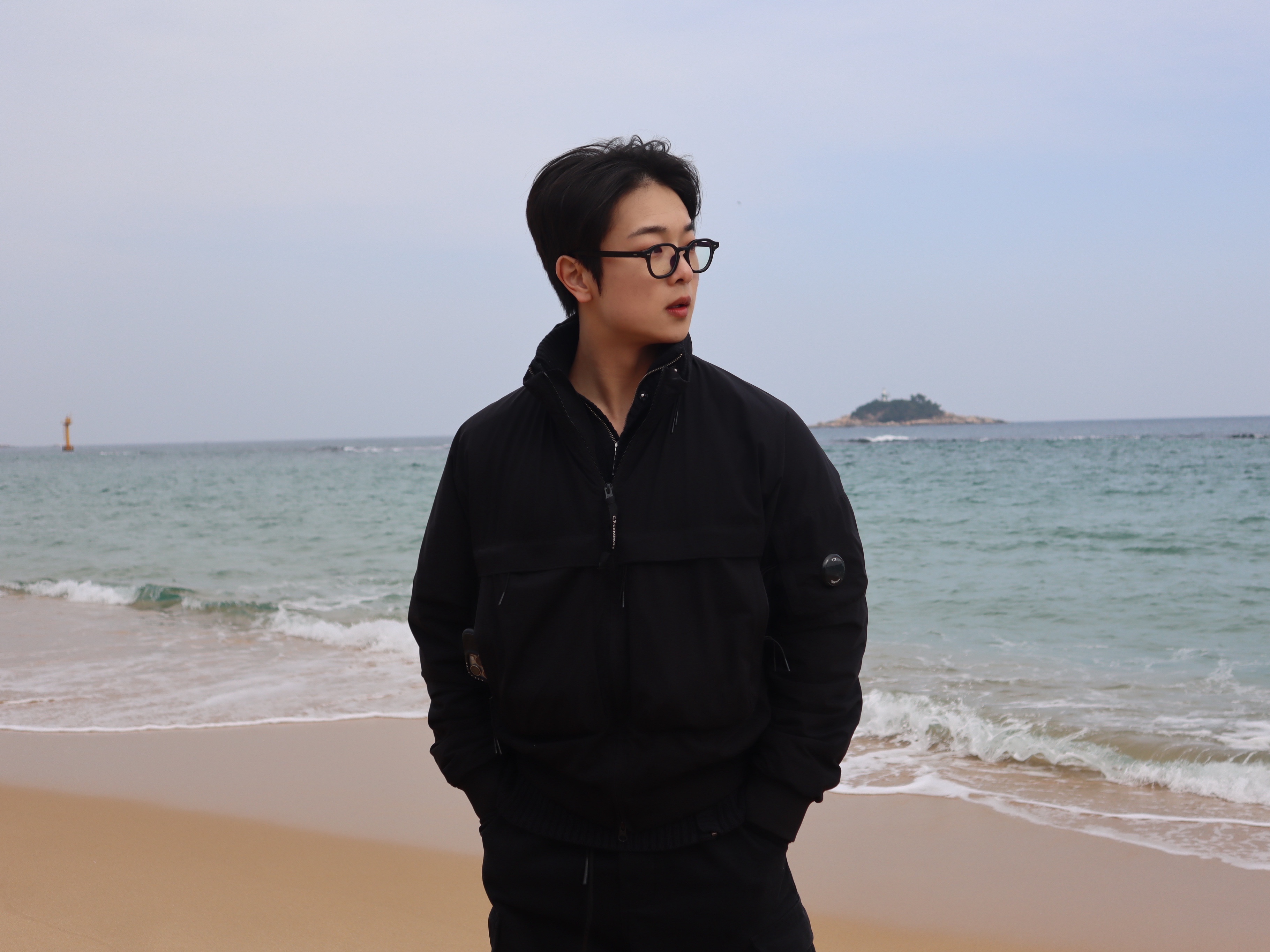 C.P. Company Pro-Tek Bomber Padded Jacket Black - 24FW 착용 스타일 - 1