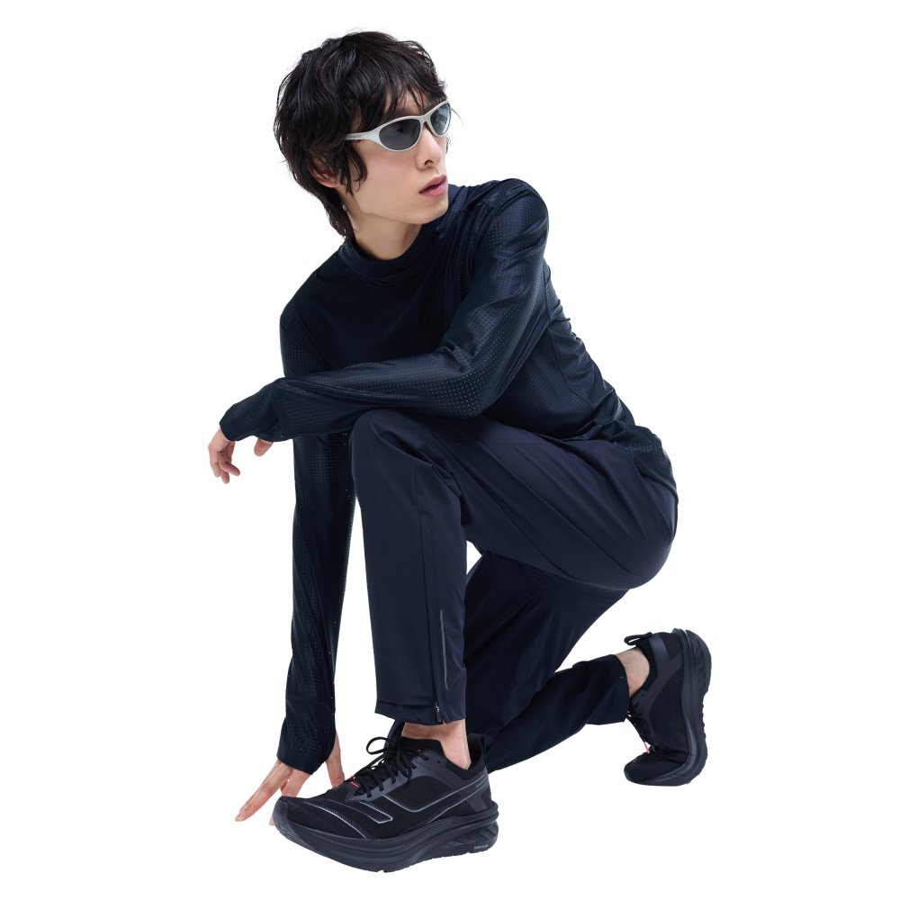 프로-스펙스 남성 라이트웨이트 러닝 팬츠 슬림 핏 블랙(PRO-SPECS Men's Lightweight Running Pants Slim Fit Black) - 6