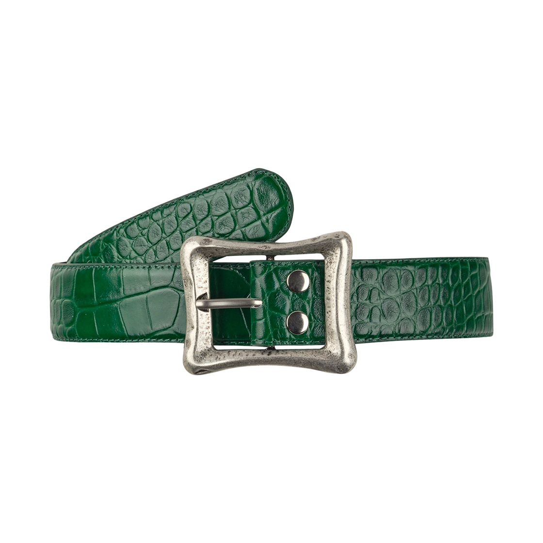 EMOSTANCECLUB-036 emostanceclub Core Belt Croc Embossed GREEN