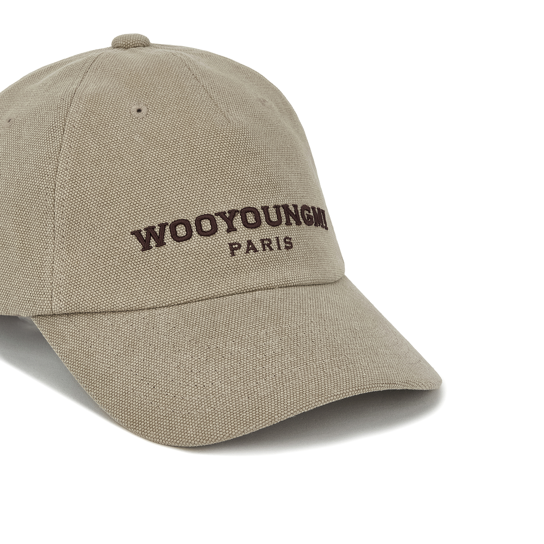 우영미 다이드 옥스포드 데님 볼캡 베이지 - 25FW(Wooyoungmi Dyed Oxford Denim Ball Cap Beige - 25FW) - 4