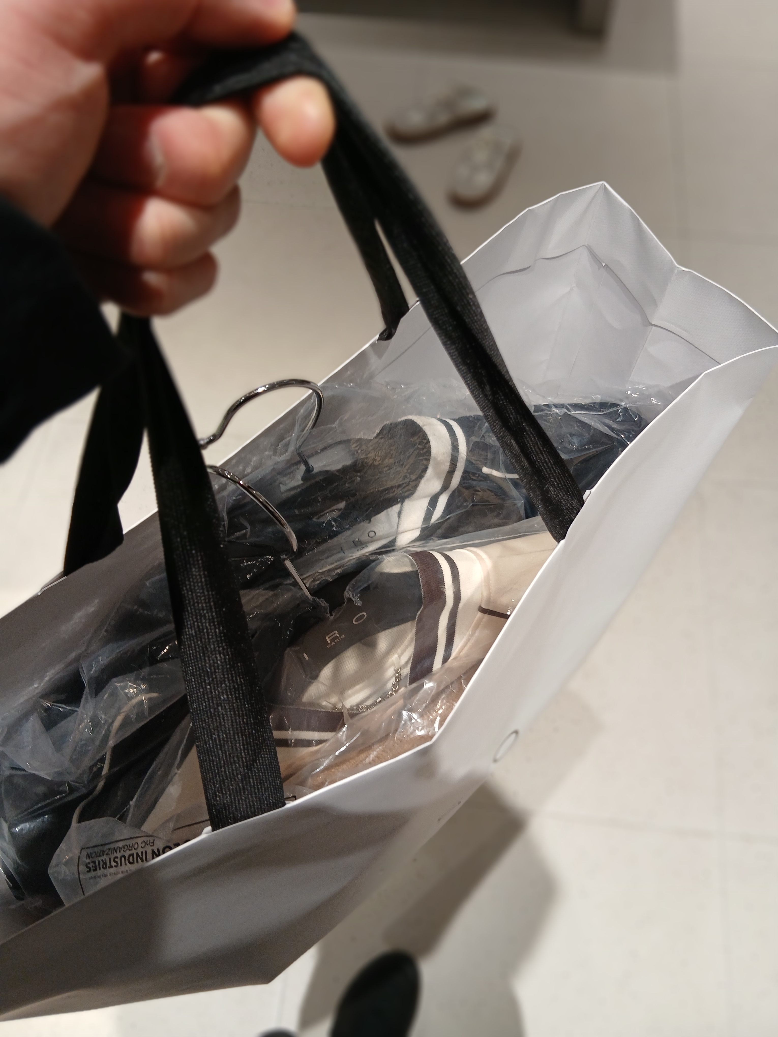 Iro Damage Wide Denim Pants Blue, IRO Vague Cushion Wide Straight Fit Pants Gray 착용 스타일 - 6