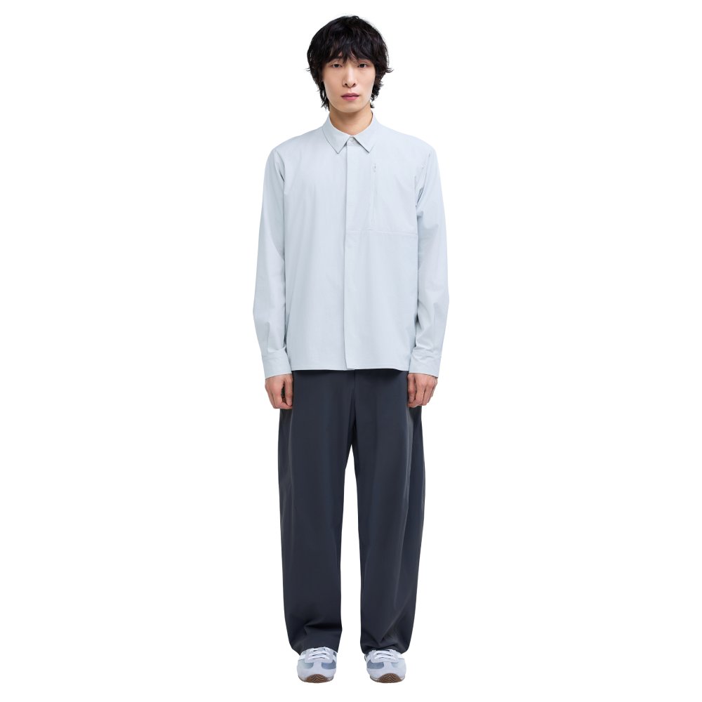 프로-스펙스 유니 테크 테일러드 오버셔츠 라이트 그레이(PRO-SPECS Unisex Tech Tailored Overshirt Light Gray) - 2