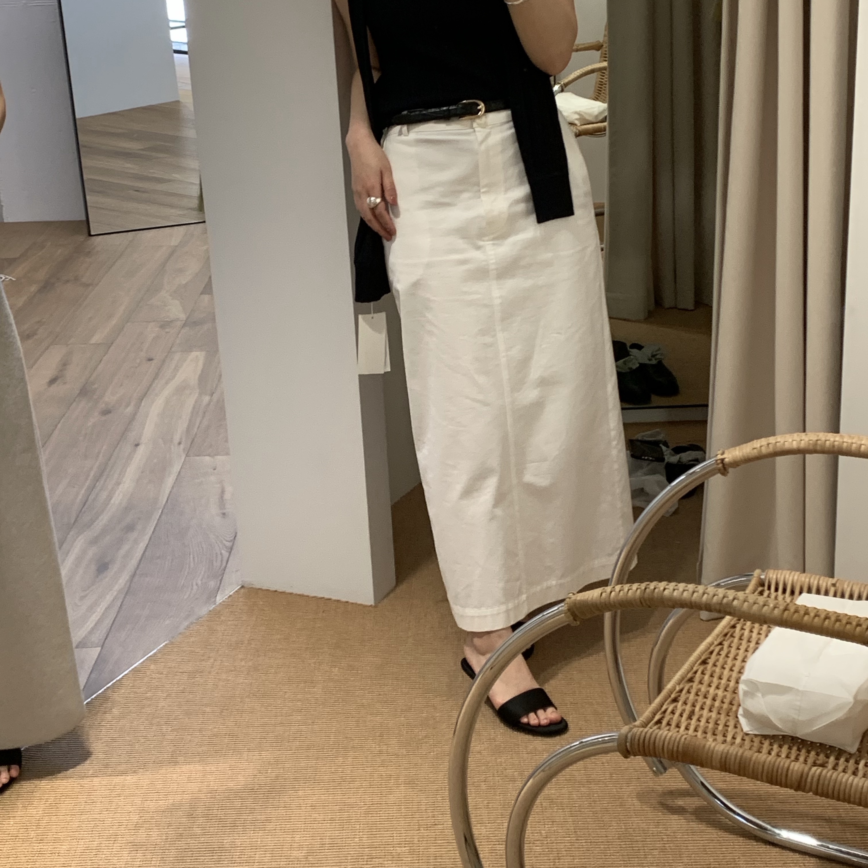 Byweekend Momo Ring Silver, Byweekend Rain Drop Bangle Silver 착용 스타일 - 5